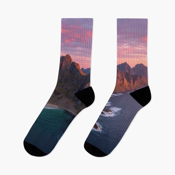 Item preview, Sunset over rocky coastal landscape designed and sold by anytka.