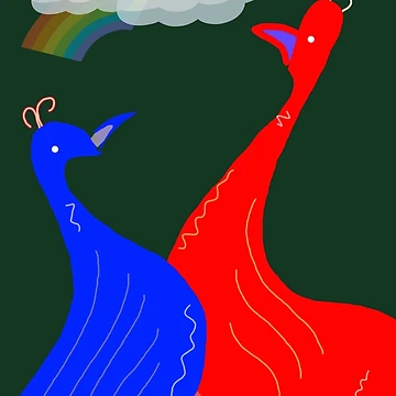Artwork thumbnail, Spring Birds by AWADHESH CHAURASIA