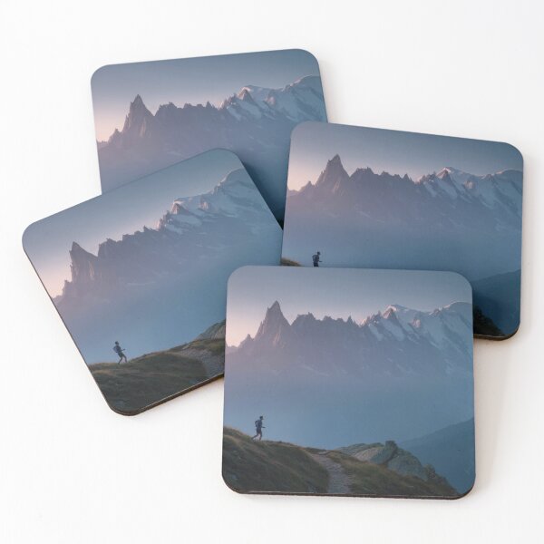 Item preview, Hiker jogs dusk trail designed and sold by anytka.