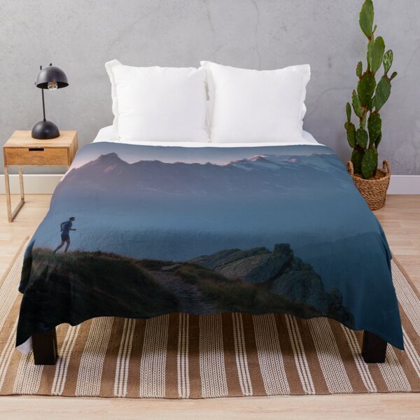 Item preview, Hiker jogs dusk trail designed and sold by anytka.