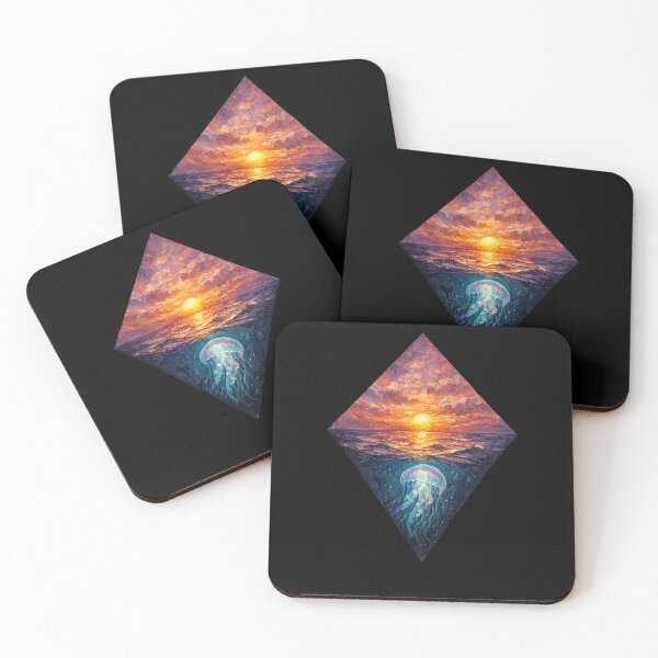 Item preview, Jellyfish Sunset Artwork designed and sold by Planetporridge.