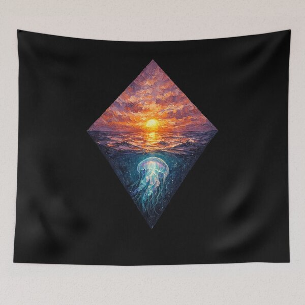 Item preview, Jellyfish Sunset Artwork designed and sold by Planetporridge.