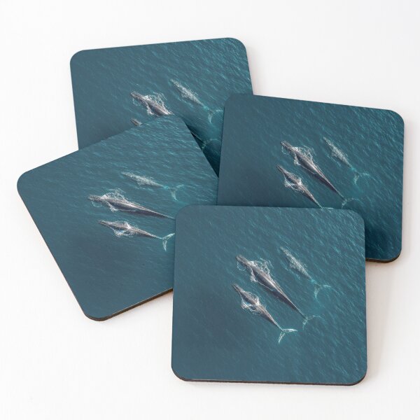 Item preview, Three whales swimming in blue water designed and sold by anytka.