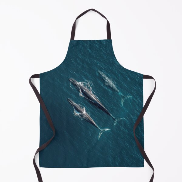 Item preview, Three whales swimming in blue water designed and sold by anytka.