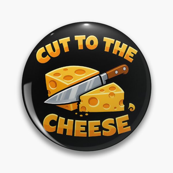 Item preview, Cut To The Cheese Funny Cheese Pun Cartoon Kitchen Humor Design designed and sold by TeeTimeTreasure.