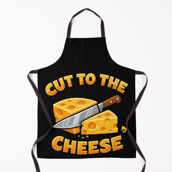 Item preview, Cut To The Cheese Funny Cheese Pun Cartoon Kitchen Humor Design designed and sold by TeeTimeTreasure.