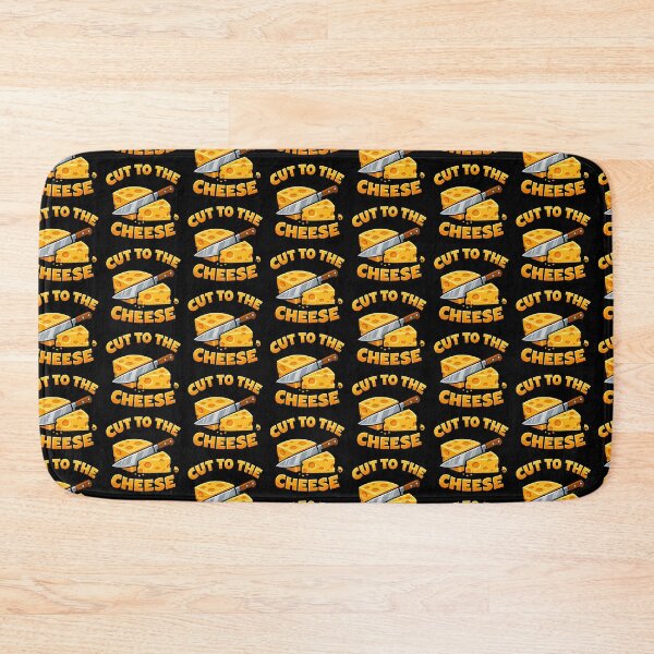 Item preview, Cut To The Cheese Funny Cheese Pun Cartoon Kitchen Humor Design designed and sold by TeeTimeTreasure.