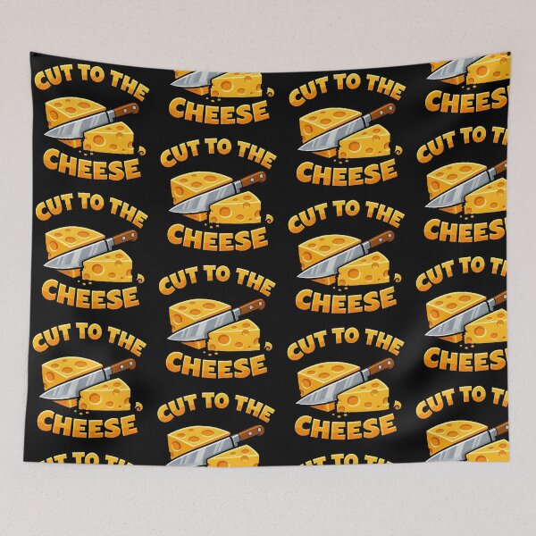 Item preview, Cut To The Cheese Funny Cheese Pun Cartoon Kitchen Humor Design designed and sold by TeeTimeTreasure.