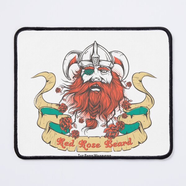 Item preview, Red Rose Beard – Viking Warrior Beard Art designed and sold by SPREADito.