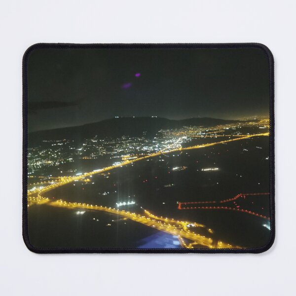 Item preview, Night City Lights from Above: Aerial View designed and sold by Makaronia.