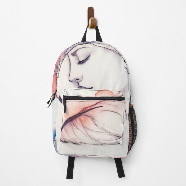 Item preview, Serene Watercolor Woman with Feather designed and sold by anytka.