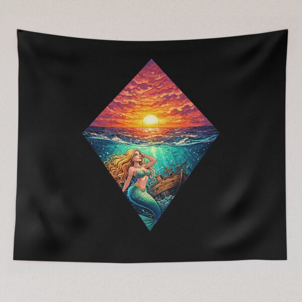 Item preview, Mermaid Sunset Art designed and sold by Planetporridge.
