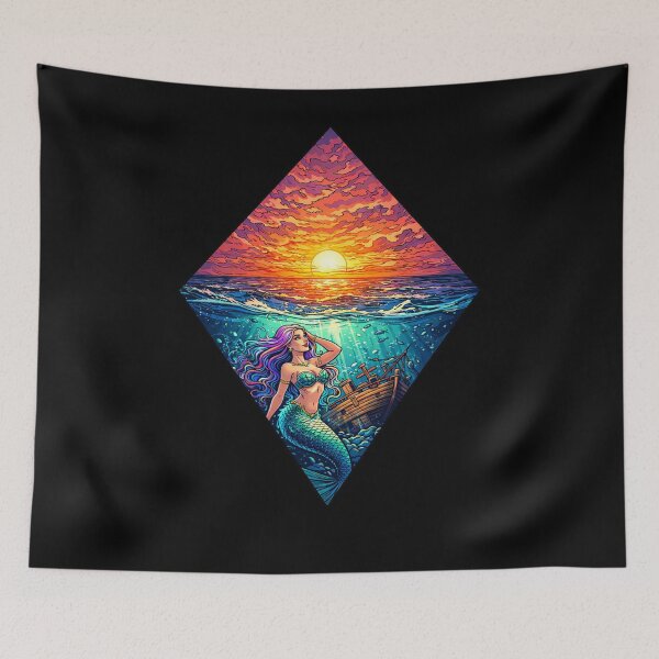 Item preview, Mermaid Sunset Artwork designed and sold by Planetporridge.