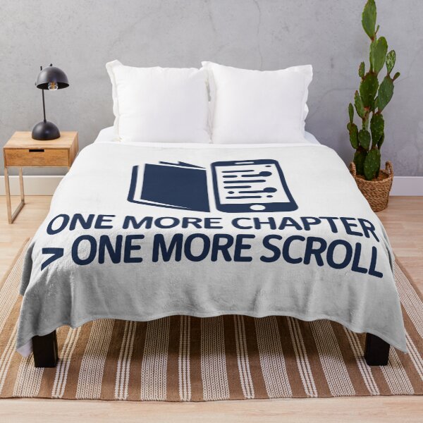 Item preview, One More Chapter Over One More Scroll Minimalist Reader Quote designed and sold by SplashTastic.