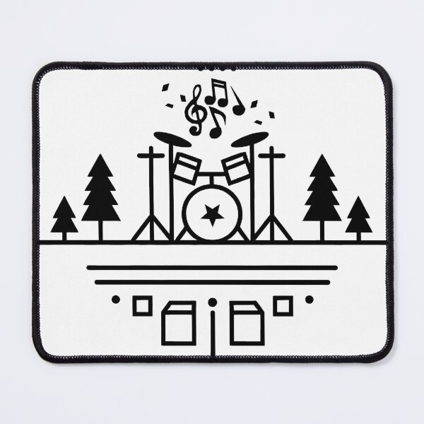 Item preview, Drums Nature to City Music Art designed and sold by DrawDrip.