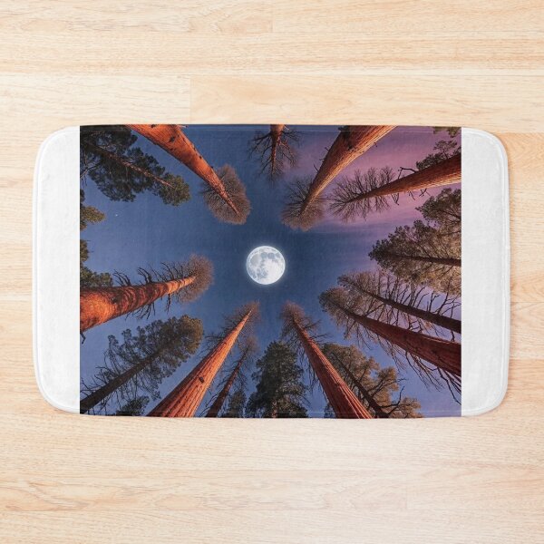 Item preview, Full Moon Framed by Giant Sequoia Trees designed and sold by Tonkladesigns.