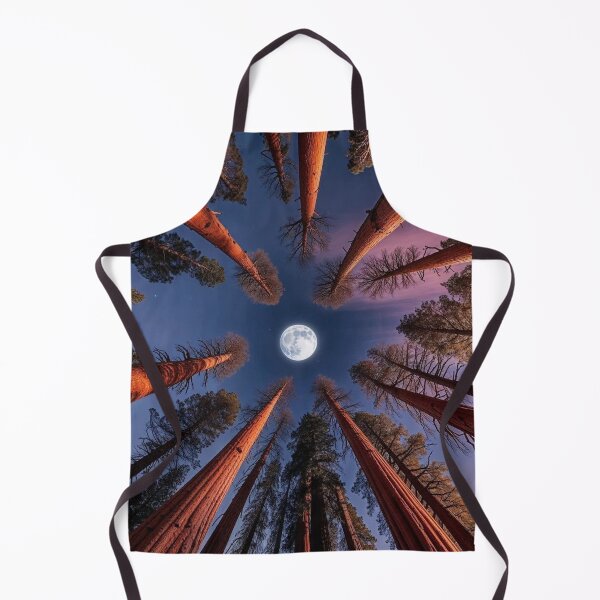 Item preview, Full Moon Framed by Giant Sequoia Trees designed and sold by Tonkladesigns.