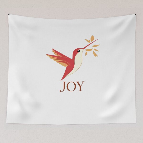 Item preview, “Joy Hummingbird Art – Minimalist Bird Illustration” designed and sold by InnerFaith.