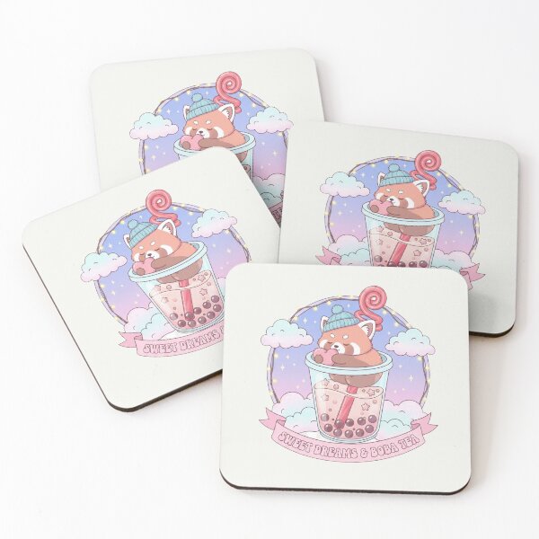 Item preview, Sweet Dreams & Boba Tea Kawaii Red Panda designed and sold by arup7980.