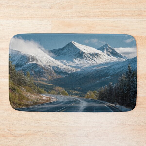 Item preview, Snowy peaks by winding road designed and sold by anytka.
