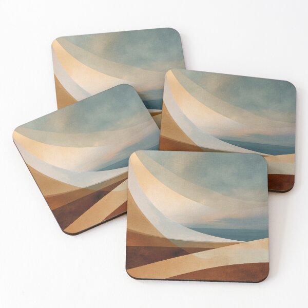 Item preview, Curved Lines Over Abstract Landscape designed and sold by lautir.