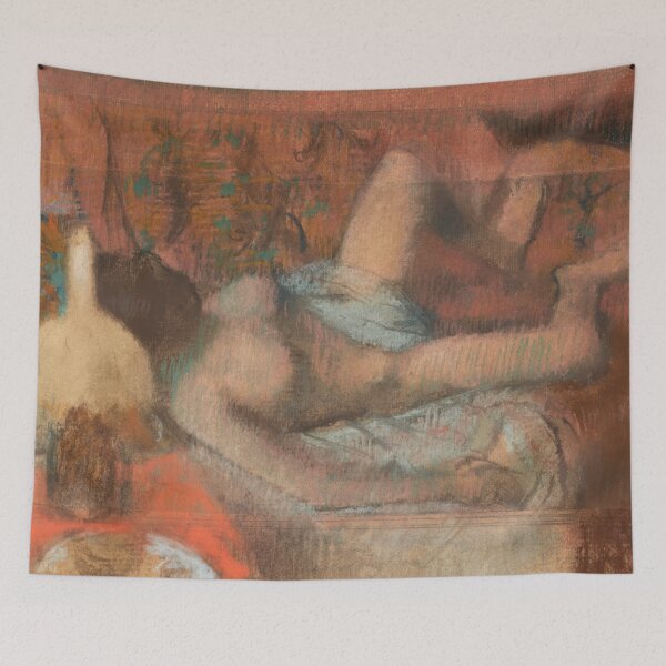 Item preview, Femme Nue Couchee by Edgar Degas: Intimate Impressionist Nude Poster designed and sold by artofuniverse.