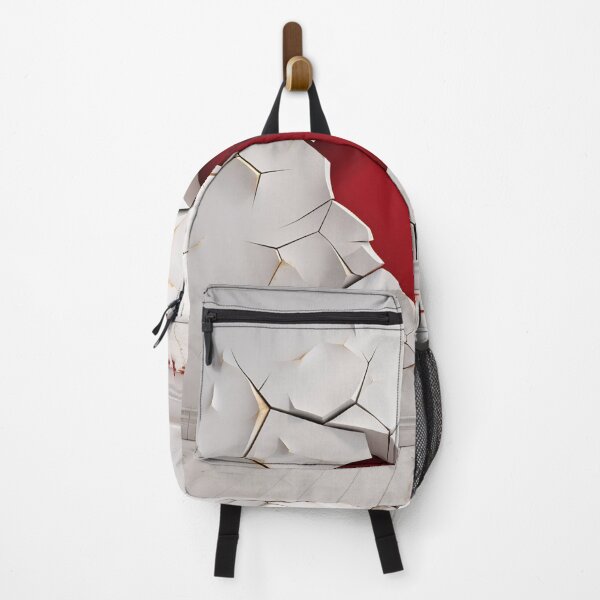 Item preview, Image of a red heart on white cracked plaster designed and sold by anytka.