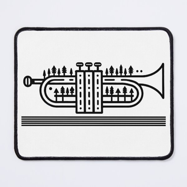 Item preview, Trumpet Nature to City Music Art designed and sold by DrawDrip.