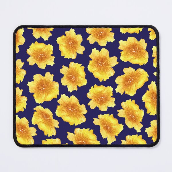 Item preview, Yellow-blue floral pattern with green leaves. Ukrainian pattern, Petrykivka style, author's. designed and sold by Sunflower-7.