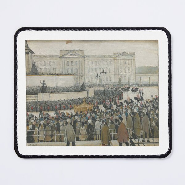 Item preview, The Procession Passing the Queen Victoria Memorial, Coronation (1953) by L S Lowry designed and sold by MoMoJaJa.