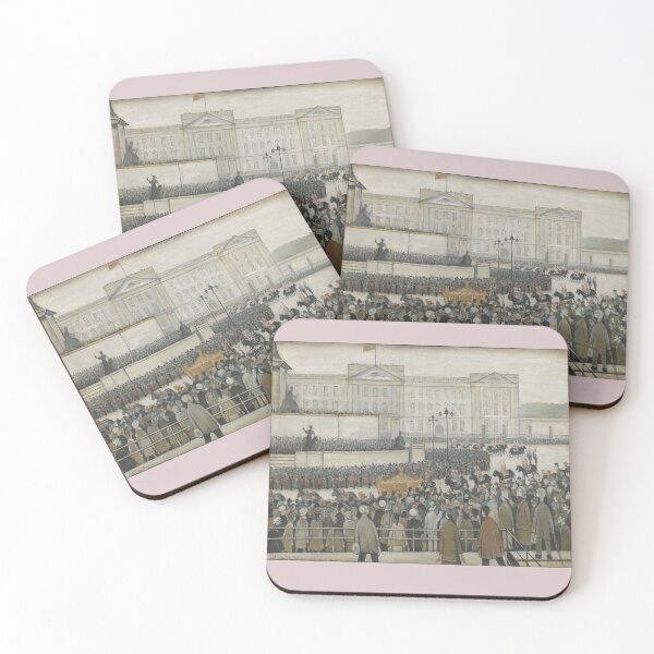 Item preview, The Procession Passing the Queen Victoria Memorial, Coronation (1953) by L S Lowry designed and sold by MoMoJaJa.