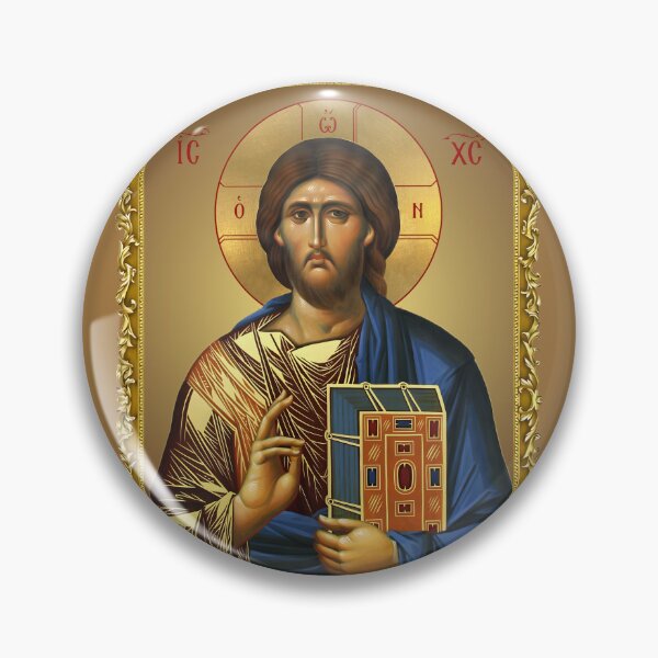 Item preview, icon in a frame Jesus Christ , Lord Pantocrator, God Lord Pantocrator - Orthodox icon in a frame designed and sold by orthodox-icon.