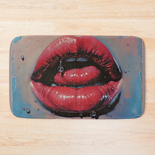Item preview, Wet Red Lips Pop Art Aesthetic Illustration designed and sold by Neer arts.