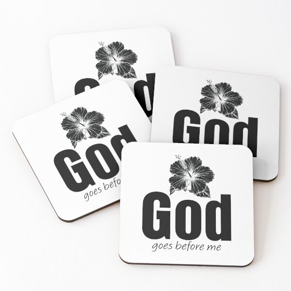 Item preview, God Goes Before Me – Christian Faith Typography T-Shirt Design designed and sold by CrossCrafted.