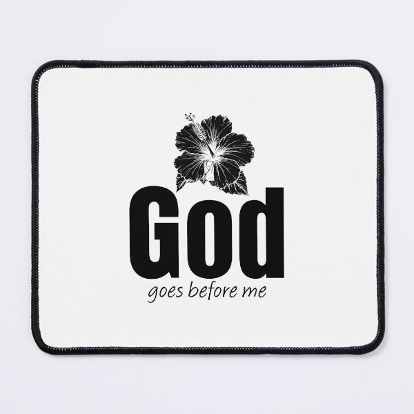 Item preview, God Goes Before Me – Christian Faith Typography T-Shirt Design designed and sold by CrossCrafted.