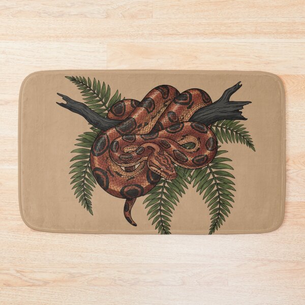 Item preview, Brazilian Rainbow Boa with Deep Jungle Ferns designed and sold by BirdsnStuff.