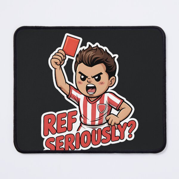 Item preview, Ref Seriously – Soccer Humor Cartoon designed and sold by Taans-Creation.