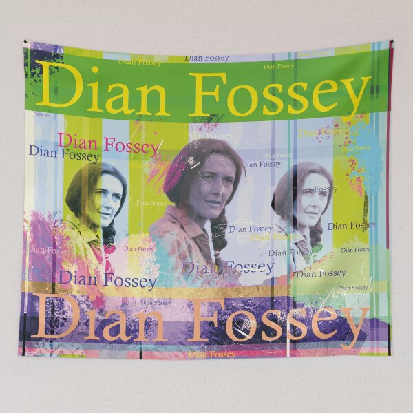 Item preview, Dian Fossey Portrait – A Tribute to the Gorilla Researcher designed and sold by Mauswohn.