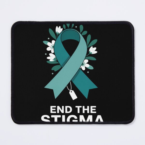 Item preview, End The Stigma Sexual Assault Awareness Month Teal Ribbon designed and sold by gourpmerzihd.