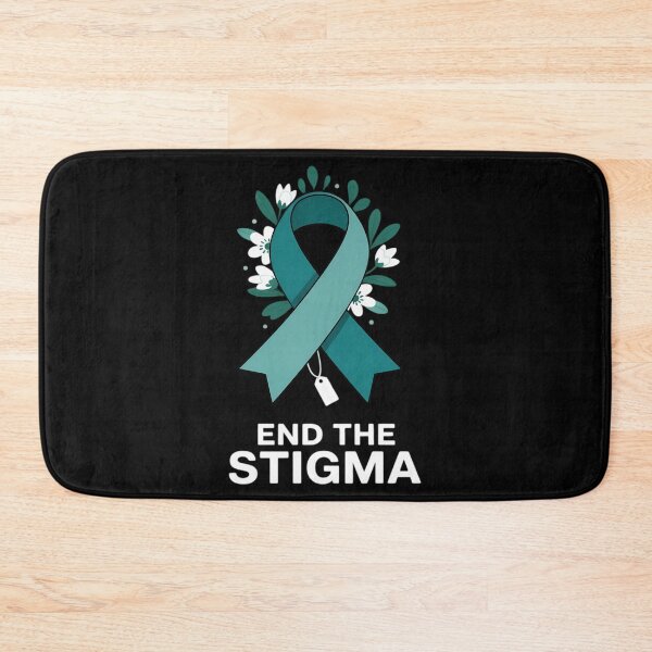 Item preview, End The Stigma Sexual Assault Awareness Month Teal Ribbon designed and sold by gourpmerzihd.