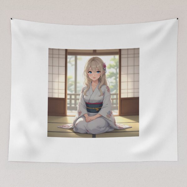 Item preview, Beautiful Anime Woman in a Kimono designed and sold by MiaRose85.