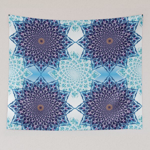 Item preview, Cool Blue Serenity Mandala designed and sold by OIL Pattern Design .