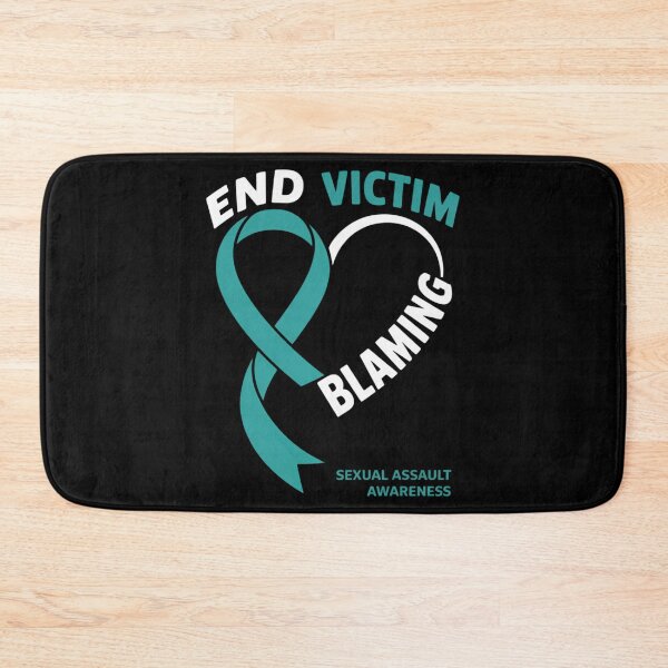 Item preview, End Victim Blaming Ribbon Heart Sexual Assault Awareness designed and sold by gourpmerzihd.