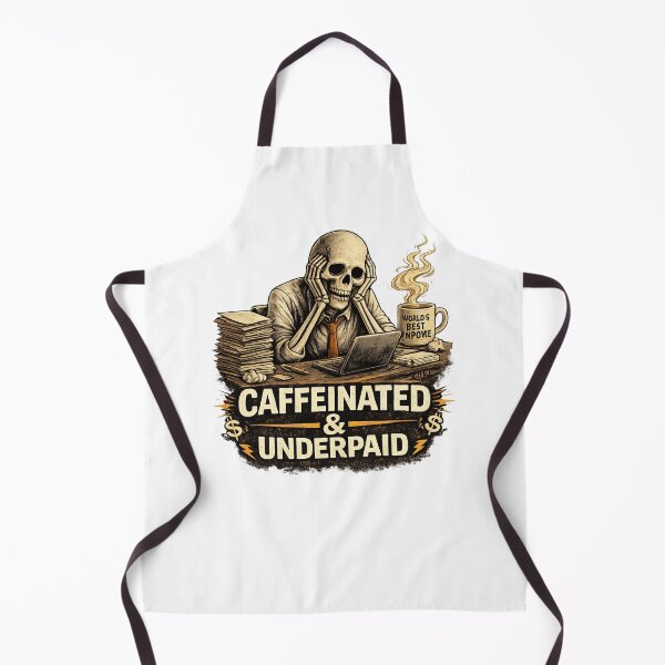 Item preview, Caffeinated & Underpaid – Relatable Work Humor Coffee designed and sold by CraftLum.