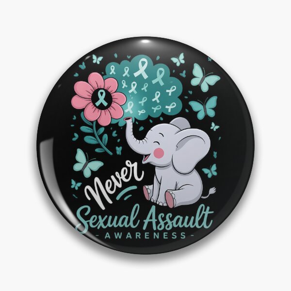 Item preview, Elephant Sexual Assault Awareness - Sexual Assault Ribbon designed and sold by gourpmerzihd.