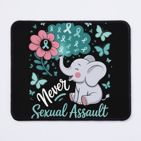 Item preview, Elephant Sexual Assault Awareness - Sexual Assault Ribbon designed and sold by gourpmerzihd.