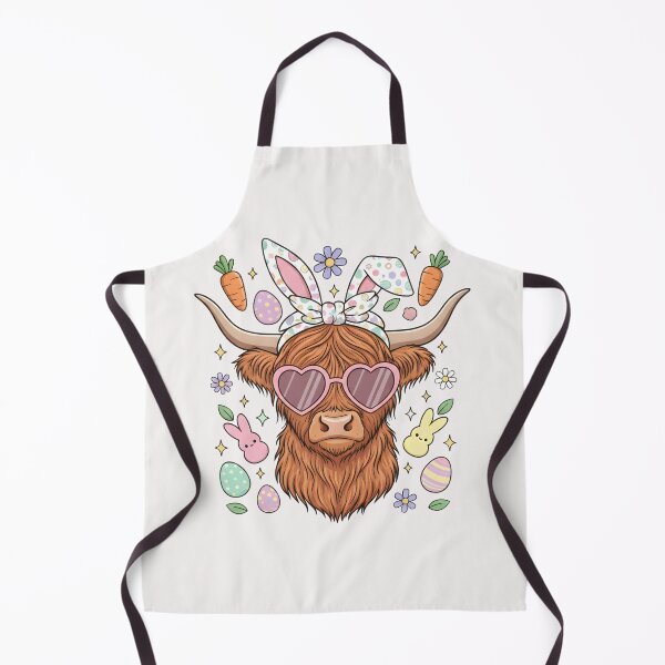 Item preview, Easter Day Highland Cow, Retro Easter, Easter Bunny, Easter Day, Cute Cow, Happy Easter Design designed and sold by DesignDenDo ⭐⭐⭐⭐⭐.