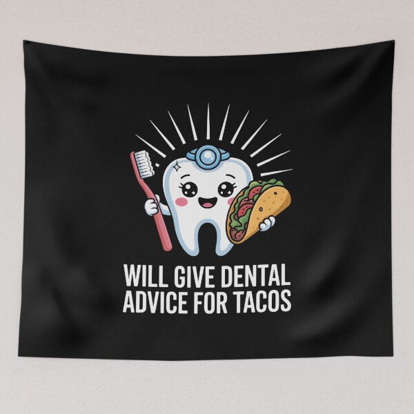 Item preview, Dental Tacos Funny Dentist Hygienist  designed and sold by lilensgavadur.