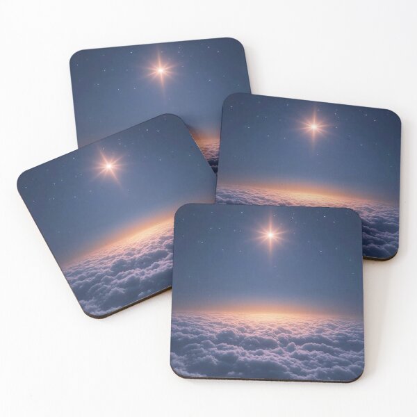 Item preview, Bright Star Shining Above Sea of Clouds designed and sold by Tonkladesigns.