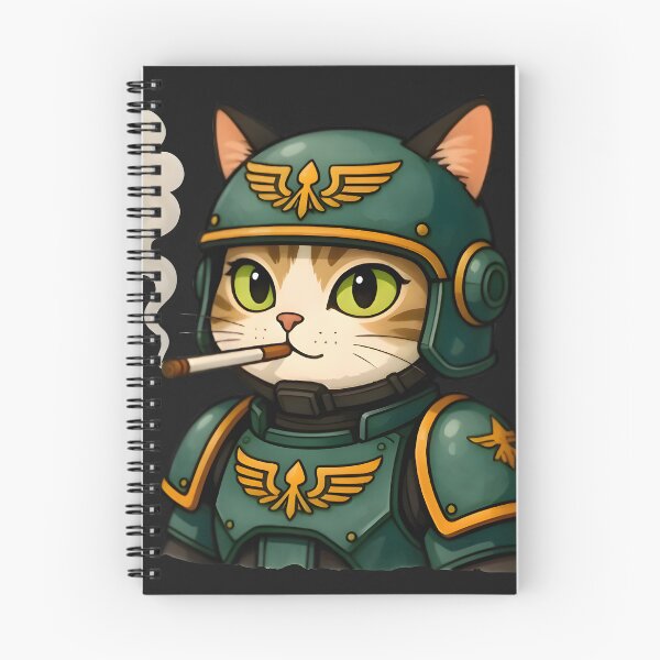 Item preview, Kawaii Military Cat Soldier with Cigar in Armor designed and sold by Easterneyes.
